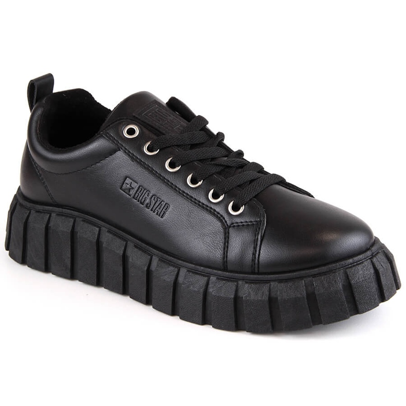 Chaussures femme à lacets noires Big Star MM274617 le noir Chaussures femme à lacets noires Big Star MM274617 le noir