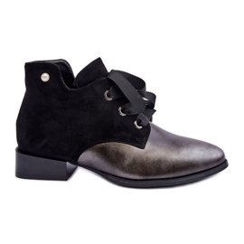 Escarpins à lacets pour femmes Noir Meroni le noir