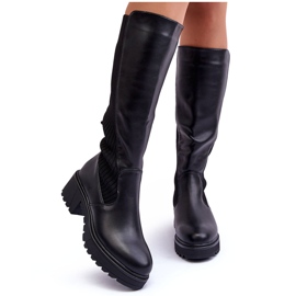 Cuissardes en cuir Fenwell noires le noir