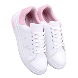 Maes Baskets compensées roses blanc