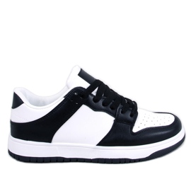 Baskets bicolores Ballou Noir blanche