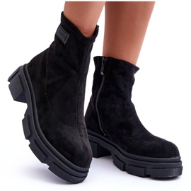Bottes Classiques Chaudes Suède Vergilia Noir le noir