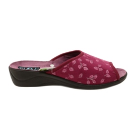 Chaussons velours bordeaux Adanex 28271 Aloe Vera rouge Chaussons velours bordeaux Adanex 28271 Aloe Vera rouge
