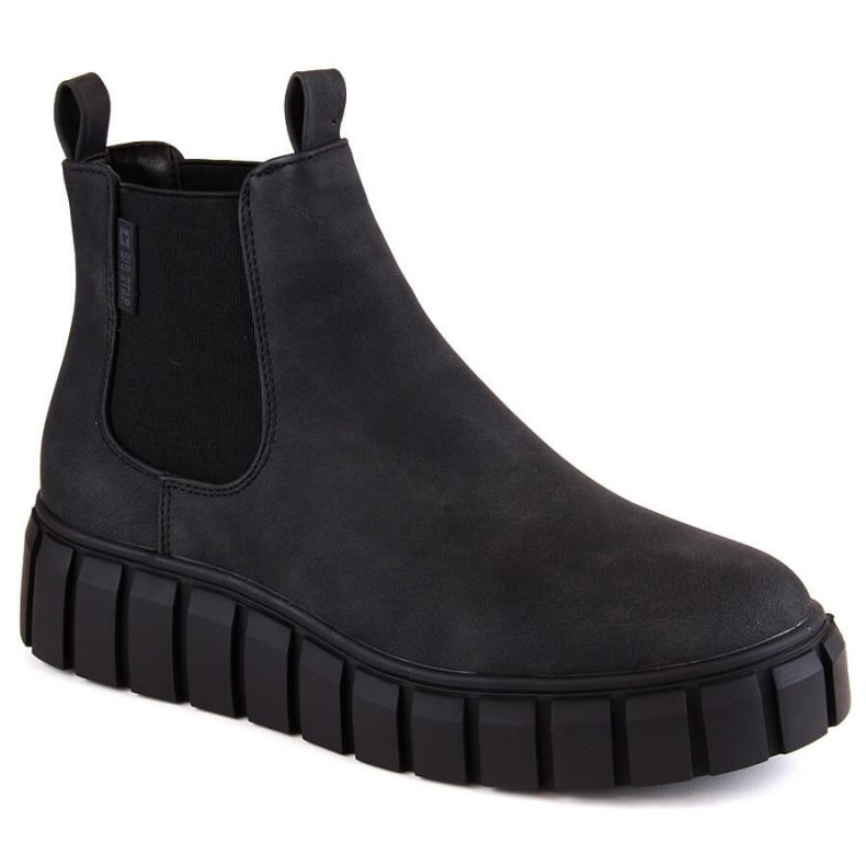 Bottines compensées à enfiler Big Star W INT1923 noir le noir
