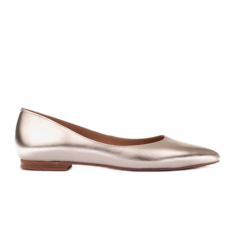 Marco Shoes Ballerines subtiles d'or