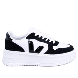 Pyles Baskets noires pour femmes blanc