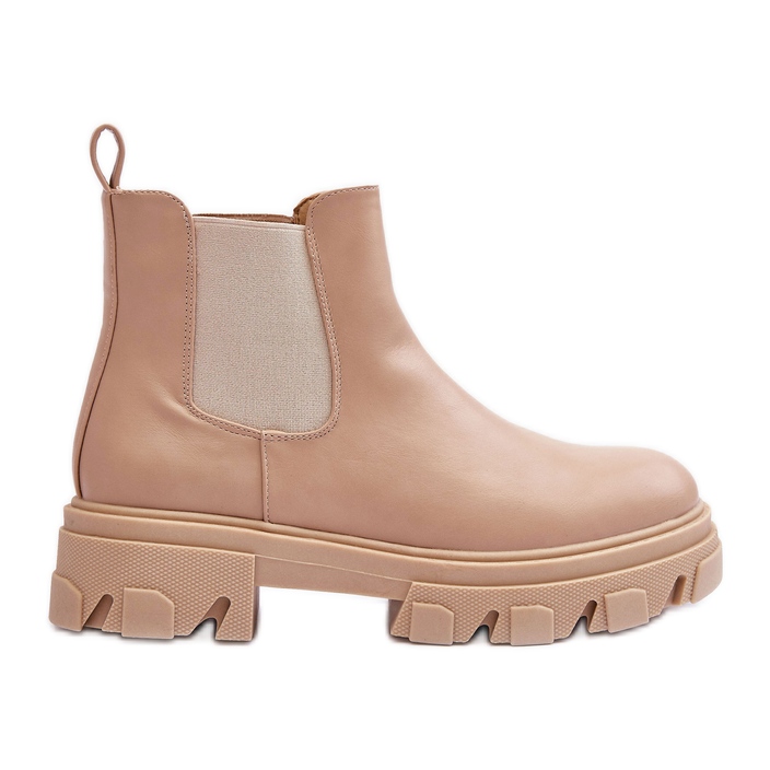 Bottines Cuir Jodhpur Beige Alcanassa Bottines Cuir Jodhpur Beige Alcanassa
