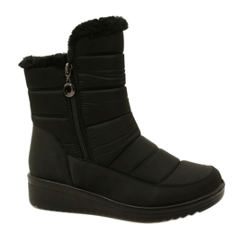 News Bottes de neige isolées 5065 avec fermeture éclair pour femmes, noir NOUVELLES