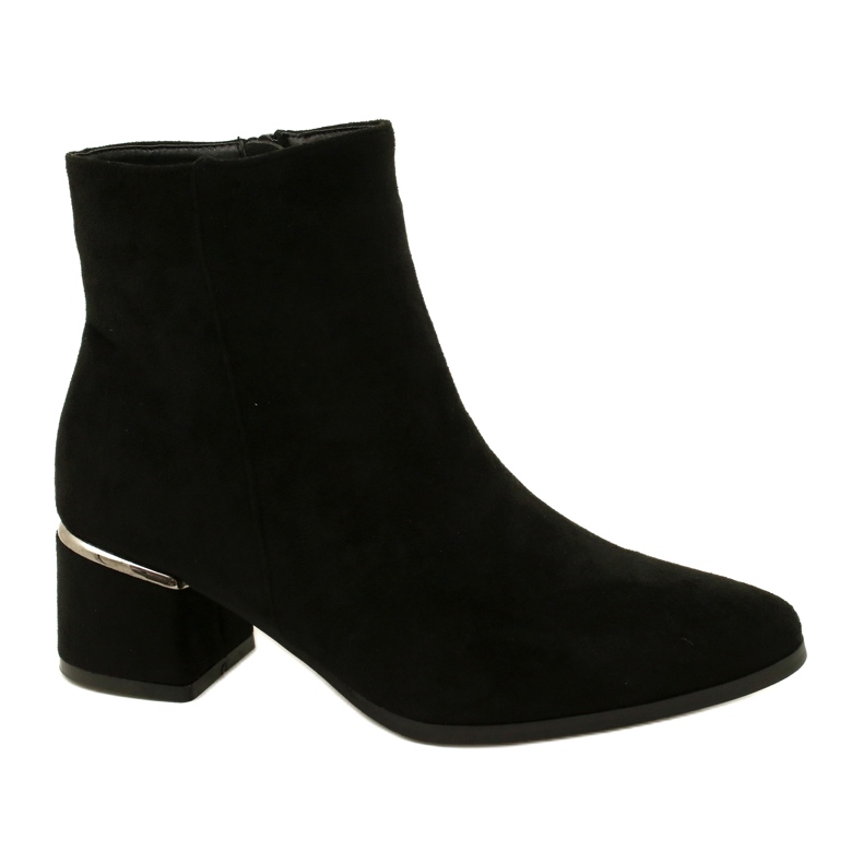 Evento Bottes en daim avec décoration argentée, Noir 23BT35-6420 le noir