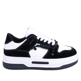 Clavell Baskets noires à semelles hautes blanc