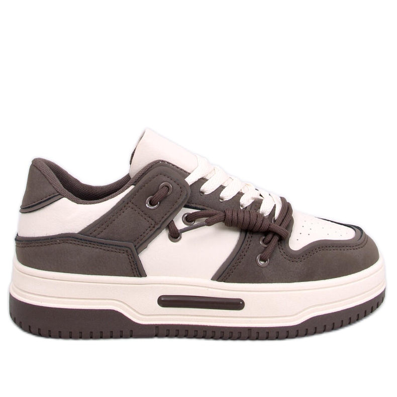 Baskets à semelles hautes Clavell Coffee beige