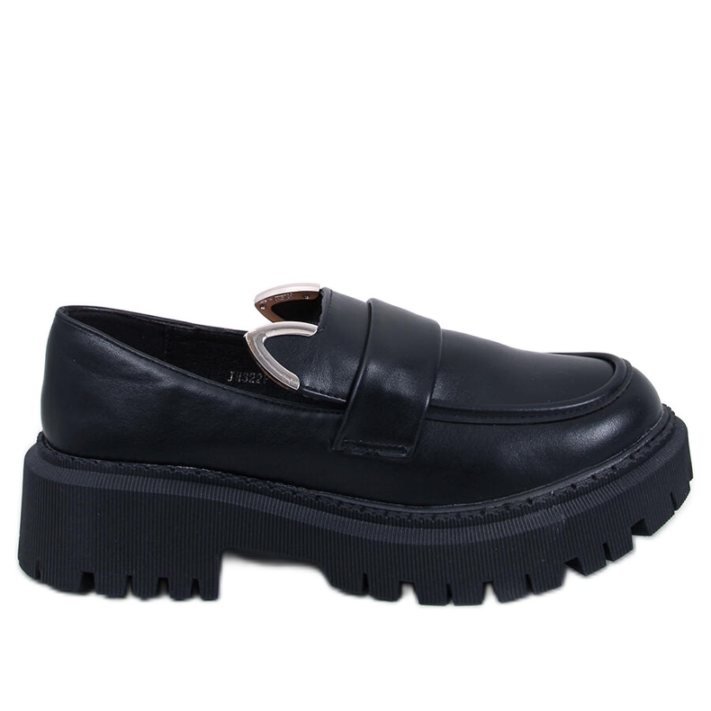 Mocassins à plateforme avec oreilles de Bunnies Black le noir Mocassins à plateforme avec oreilles de Bunnies Black le noir