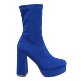 Baldacci Bottes à plateforme bleues