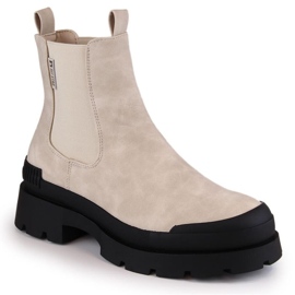 Bottines Chelsea plateforme Big Star W INT1922B beige Bottines Chelsea plateforme Big Star W INT1922B beige
