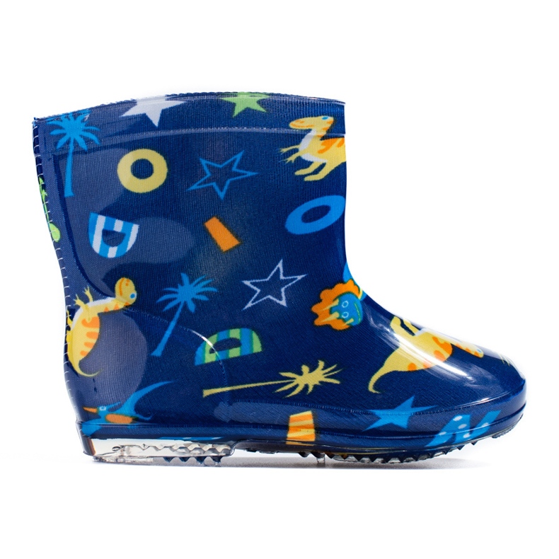 Bottes de pluie Shelovet dinosaures bleu marine pour garçon
