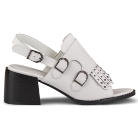 La.Fi Sandales cloutées blanches