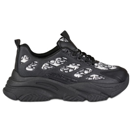 Baskets femme Emis noires le noir