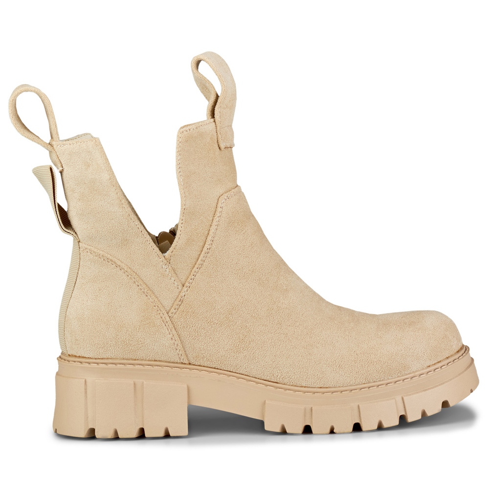 Bottes pour femmes beige clair sur la plate forme KeeShoes