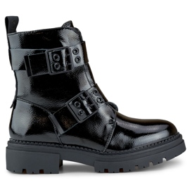 Bottes de travail femme Axelle noir verni