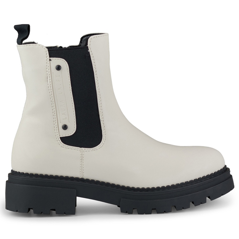 Chelsea boots femme beige clair à semelle épaisse Chelsea boots femme beige clair à semelle épaisse