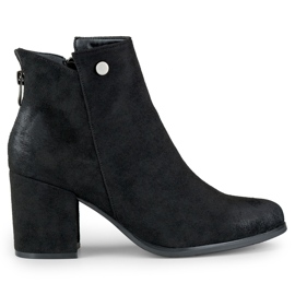 Bottines en daim noir pour femme de Charlotte
