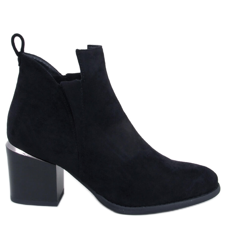 Hallie Bottines à talons en daim noir le noir
