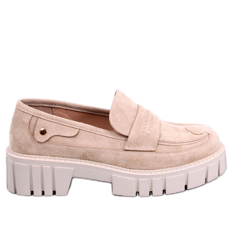 Mocassins à plateforme de Chandra Beige