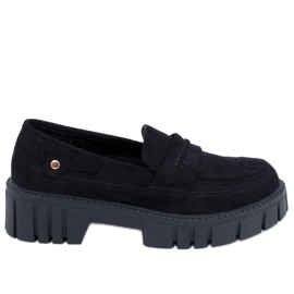 Mocassins à plateforme de Chandra Black le noir