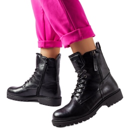 Bottes isolées noires d'Ailen le noir