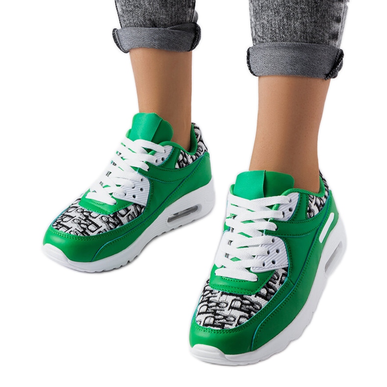 Baskets de sport vertes Brattiro