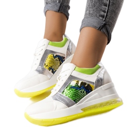 Inna Baskets compensées blanches Irpina Inna Baskets compensées blanches Irpina