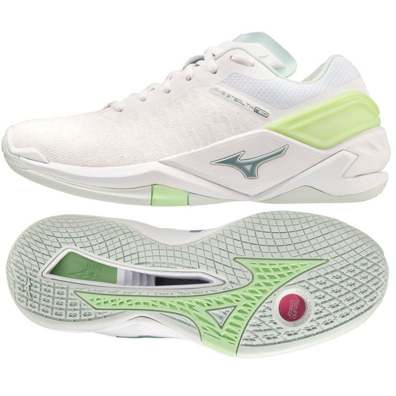 Chaussures de handball Mizuno Wave Stealth Neo W X1GB200035 blanche blanche