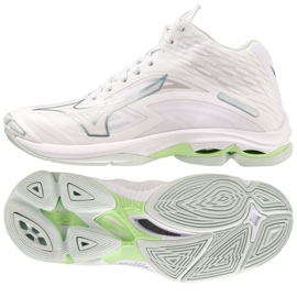 Chaussures de volley-ball Mizuno Wave Lightning Z7 Mid W V1GC225037 blanc blanc