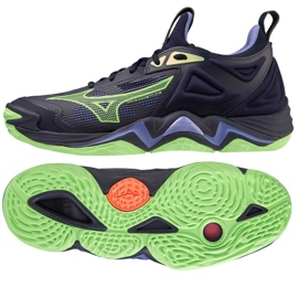 Chaussures de volley-ball Mizuno Wave Momentum 3 M V1GA231211 bleu marine bleu
