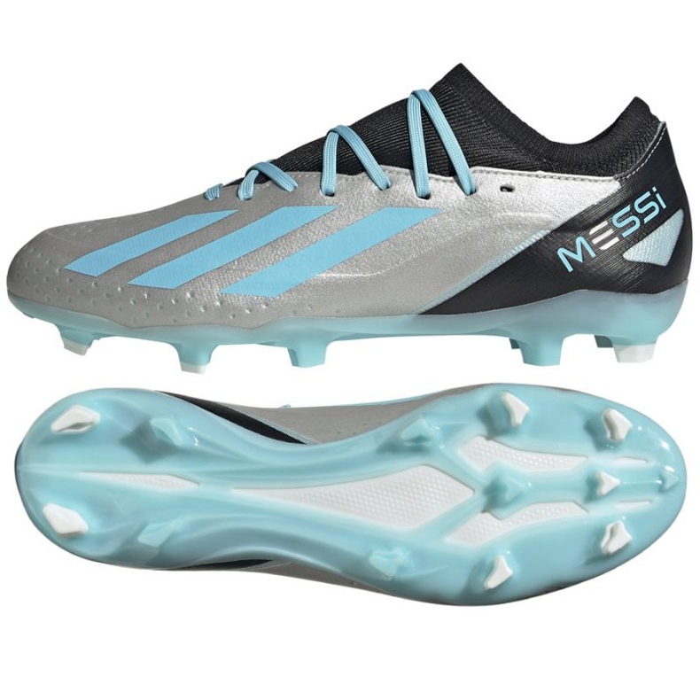 Chaussures de football Adidas X Crazyfast Messi.3 Fg M IE4078 argent nuances de gris