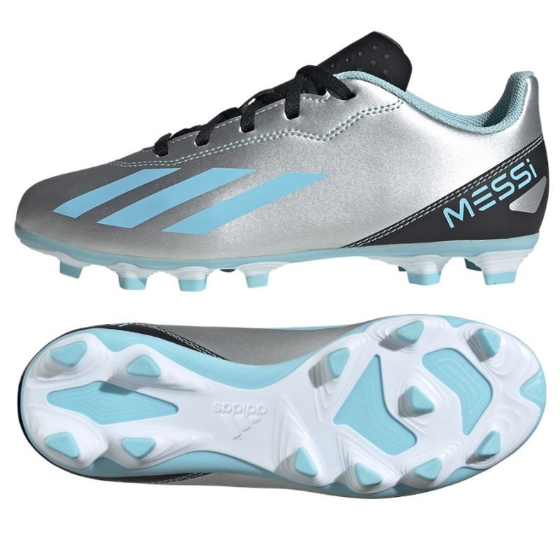 Chaussures de football Adidas X Crazyfast Messi.4 FxG Jr IE4071 gris nuances de gris