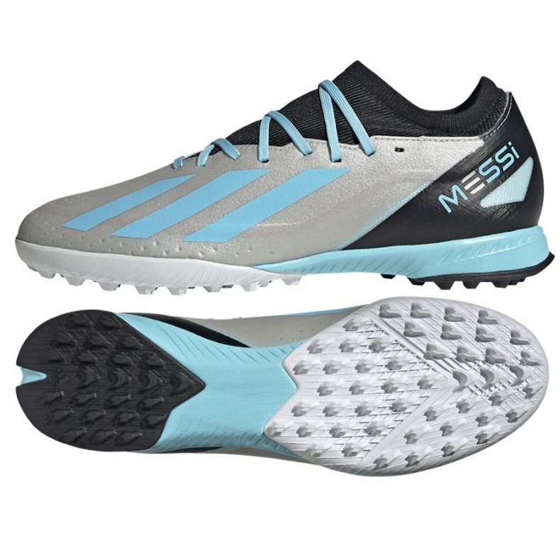 Chaussures de football Adidas X Crazyfast Messi.3 Tf M IE4074 argent