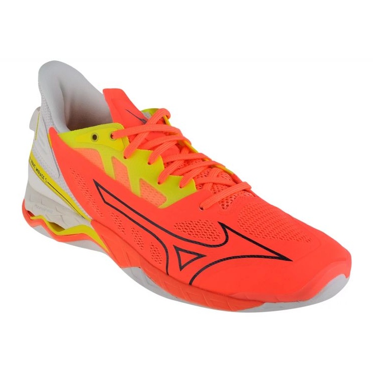 Chaussures de handball Mizuno Wave Mirage 5 M X1GA235002 orange oranges et rouges