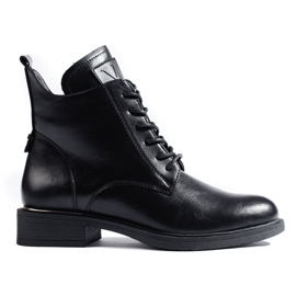 Bottines plates femme Vinceza noires le noir Bottines plates femme Vinceza noires le noir