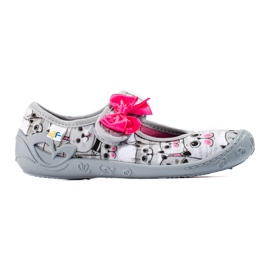 Chaussons gris pour fille avec nœud Shelovet Chaussons gris pour fille avec nœud Shelovet
