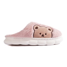Chaussons femme avec ours en peluche rose clair Shelovet Chaussons femme avec ours en peluche rose clair Shelovet