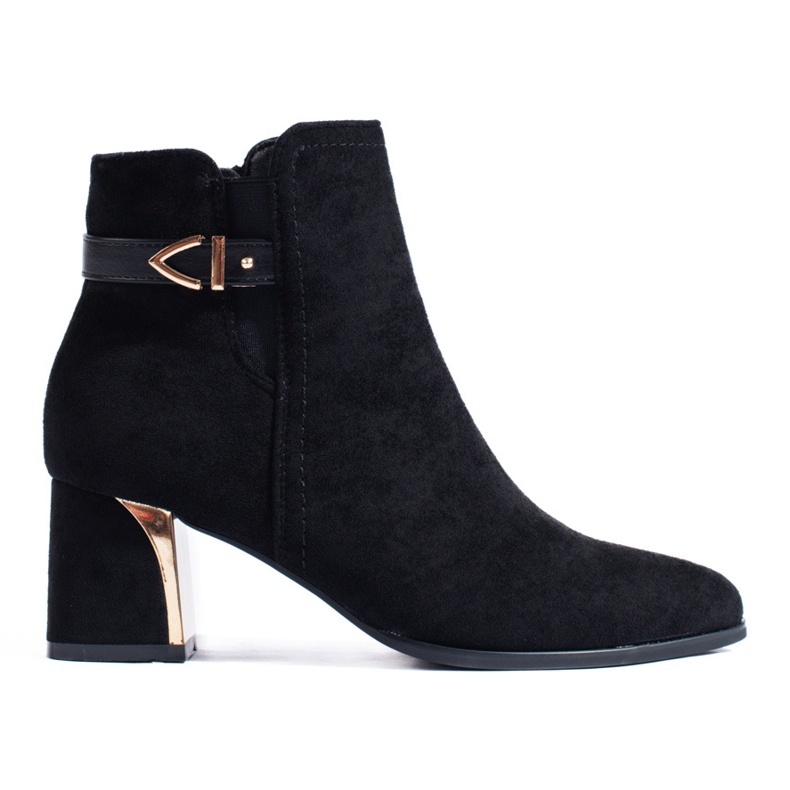 Bottes classiques en daim noir de Shelovet le noir