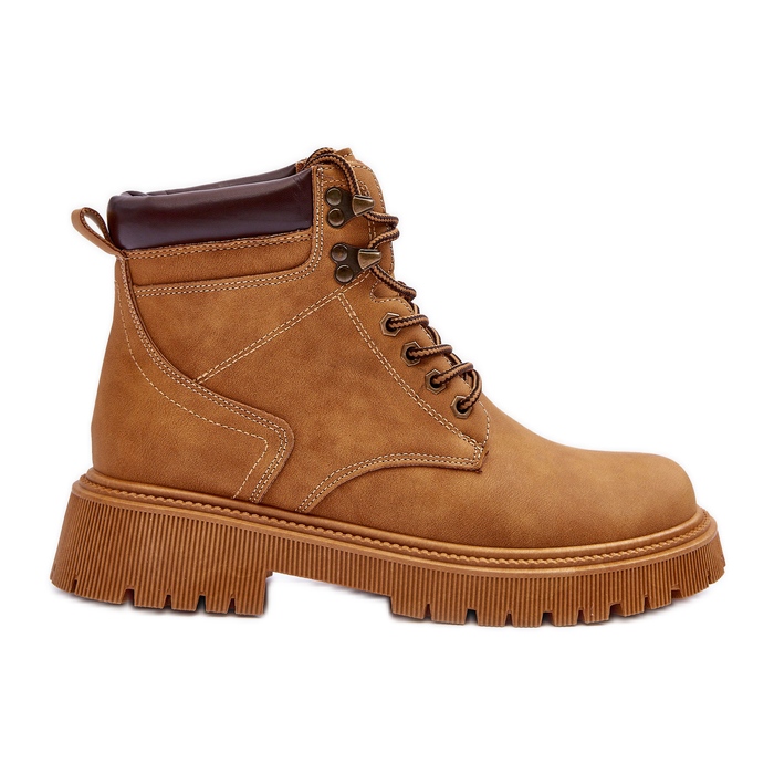 Bottes chaudes en cuir pour femmes, poteaux marron brun