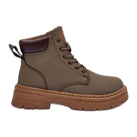 Bottines Trappeuses Femme Warm Vert Corbin