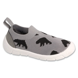 Befado chaussures pour enfants gris et noir 102X005 Befado chaussures pour enfants gris et noir 102X005