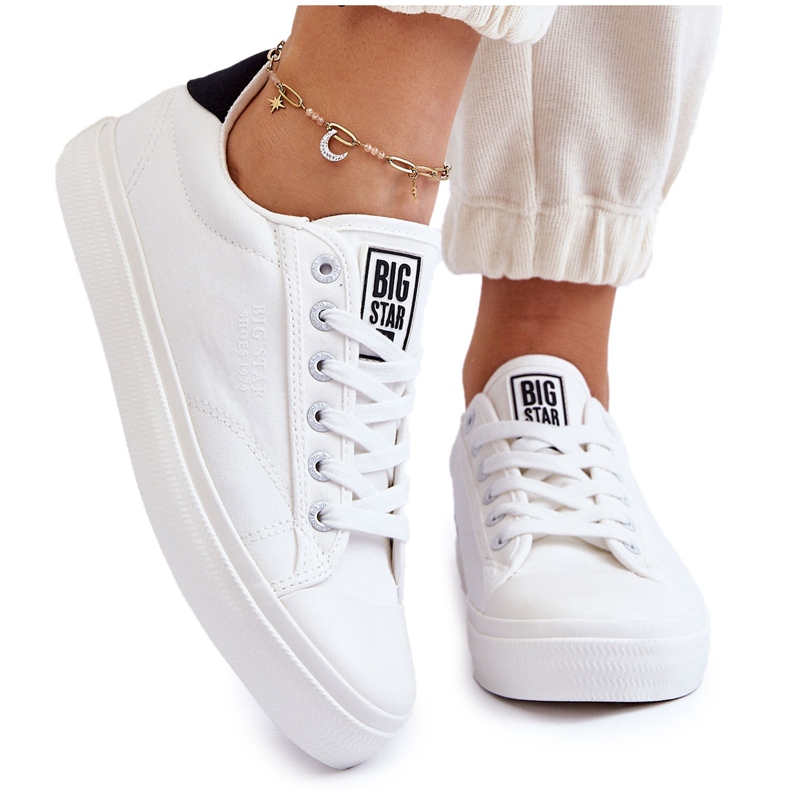 Baskets Basses Classiques Big Star LL274091 Blanc blanche Baskets Basses Classiques Big Star LL274091 Blanc blanche