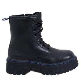 Bottines sur plateforme Hamel NOIR/BLEU le noir