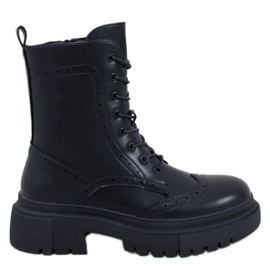 Aubert Bottines à lacets noires