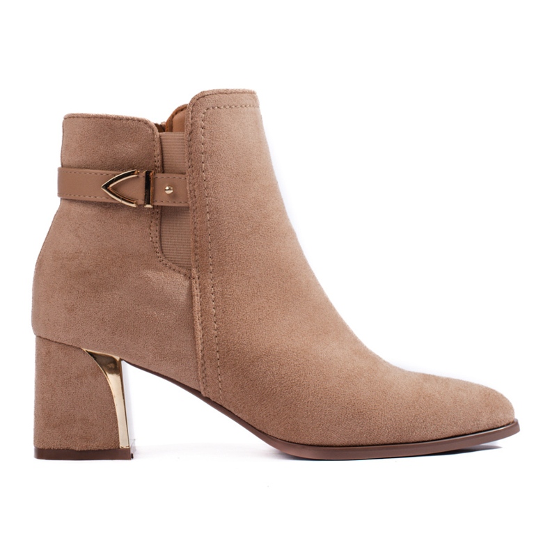 Bottes en daim beiges pour femmes de Shelovet