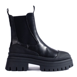 Bottines Chelsea noires pour femmes sur la plateforme Shelovet